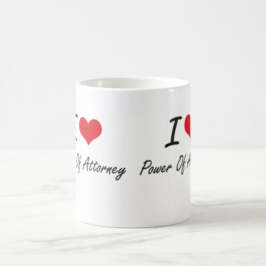 I Liebe-Power des Rechtsanwalts Kaffeetasse (Mittel)