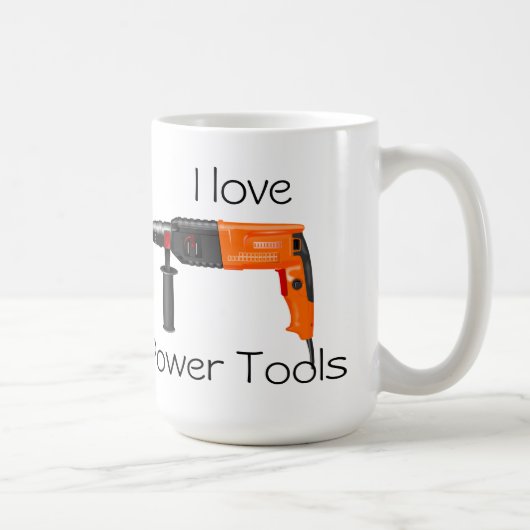 I Liebe Power Tools Kaffeetasse (Rechts)