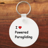 I Liebe Powered Paragliding Schlüsselanhänger (Vorderseite)