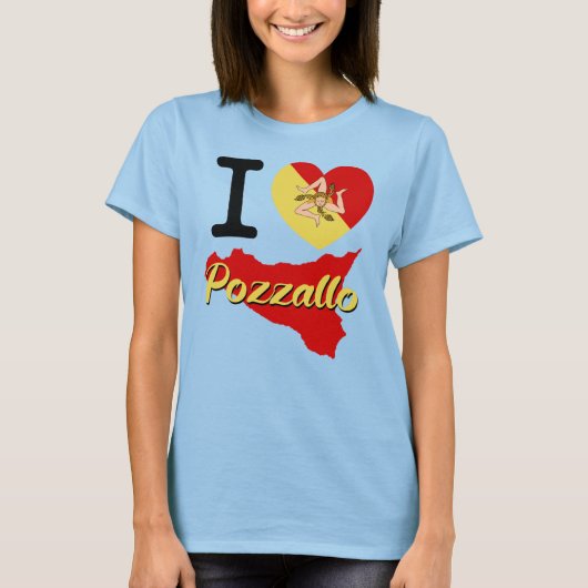 I Liebe Pozzallo T-Shirt (Vorderseite)