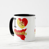 I Liebe Pozzallo Tasse (Vorderseite Links)