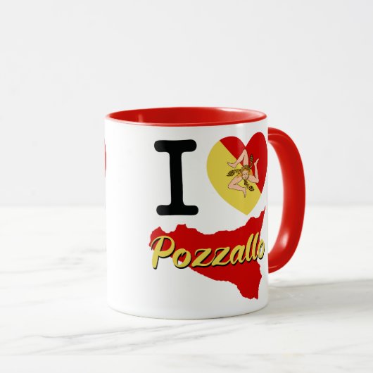 I Liebe Pozzallo Tasse (VorderseiteRechts)