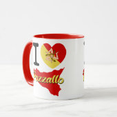 I Liebe Pozzallo Tasse (Vorderseite Links)