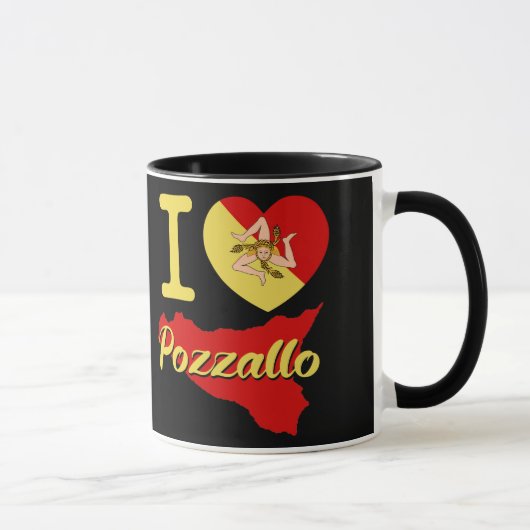 I Liebe Pozzallo Tasse (Rechts)