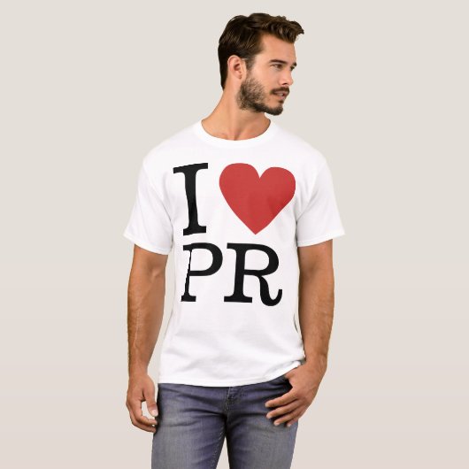 I ❤️ Liebe PR (für PR-Mitarbeiter) KUNSTBAR T-Shirt (Vorne ganz)