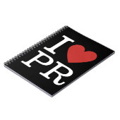 I ❤️ Liebe PR - Pressestelle/Abteilung - Notebook Notizblock (Linke Seite)