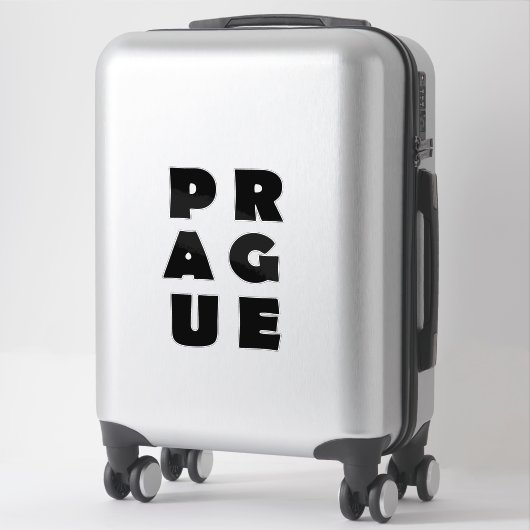 I Liebe Prag Aufkleber (Koffer)