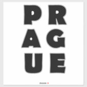 I Liebe Prag Aufkleber (Blatt)