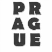 I Liebe Prag Aufkleber (Vorderseite)