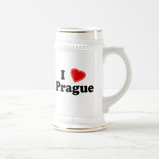 I Liebe Prag Bierglas (Rechts)