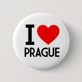 I Liebe Prag Button (Vorderseite)