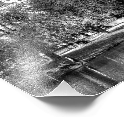 I Liebe Prag, in Schwarzweiß Fotodruck (Ecke)