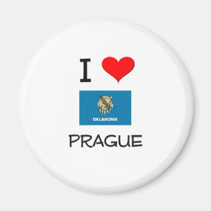 I Liebe Prag Oklahoma Magnet