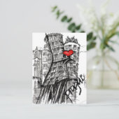 I Liebe Prag Postkarte (Stehend Vorderseite)
