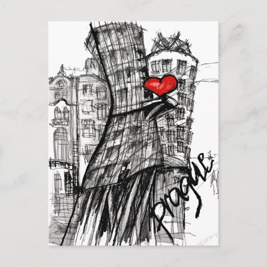 I Liebe Prag Postkarte (Vorderseite)