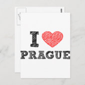I Liebe Prag Postkarte (Vorne/Hinten)