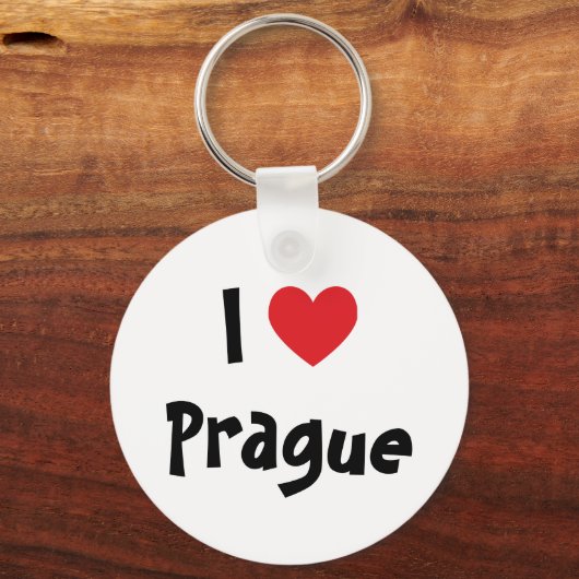 I Liebe Prag Schlüsselanhänger (Vorderseite)