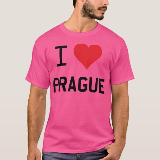 I Liebe Prag T-Shirt (Vorderseite)