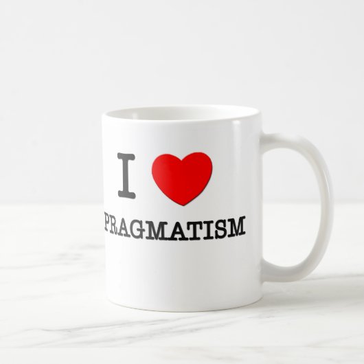 I Liebe-Pragmatismus Kaffeetasse (Rechts)