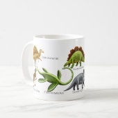 I Liebe-prähistorische Dinosaurier-Tasse Kaffeetasse (Vorderseite Links)