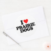 I LIEBE PRAIRIE HUNGS RUNDER AUFKLEBER (Umschlag)