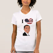 I Liebe Präsident Barack Obama Shirt (Vorderseite)