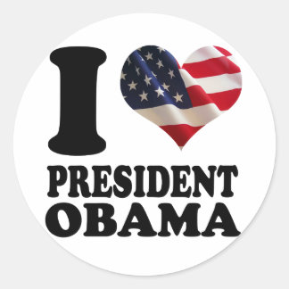 I Liebe Präsident Obama Sticker
