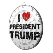 I Liebe Präsident Trump Herz Dartscheibe (Vorderseite rechts)