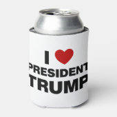 I Liebe Präsident Trump Herz Dosenkühler (Kanne Vorderseite)