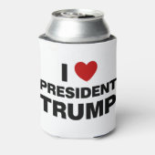 I Liebe Präsident Trump Herz Dosenkühler (Kanne Rückseite)
