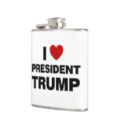 I Liebe Präsident Trump Herz Flachmann (Links)