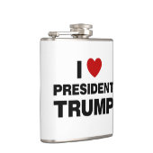 I Liebe Präsident Trump Herz Flachmann (Rechts)