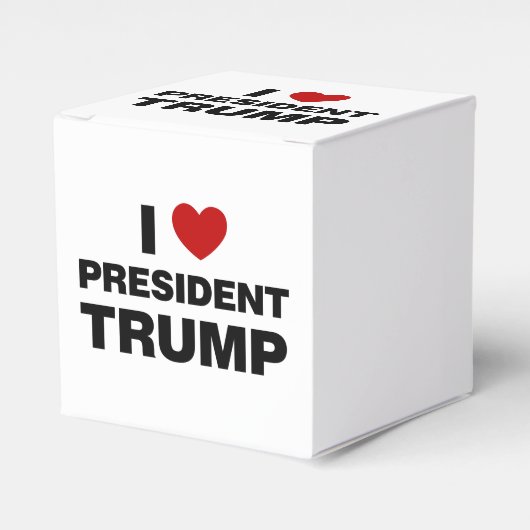 I Liebe Präsident Trump Herz Geschenkschachtel (Vorderseite)