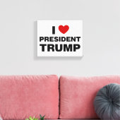 I Liebe Präsident Trump Herz Leinwanddruck (Insitu (Wohnzimmer))