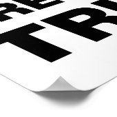 I Liebe Präsident Trump Herz Poster (Ecke)