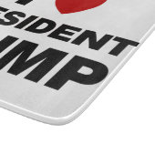 I Liebe Präsident Trump Herz Schneidebrett (Ecke)