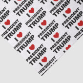 I Liebe Präsident Trump Herz Seidenpapier (Detail)