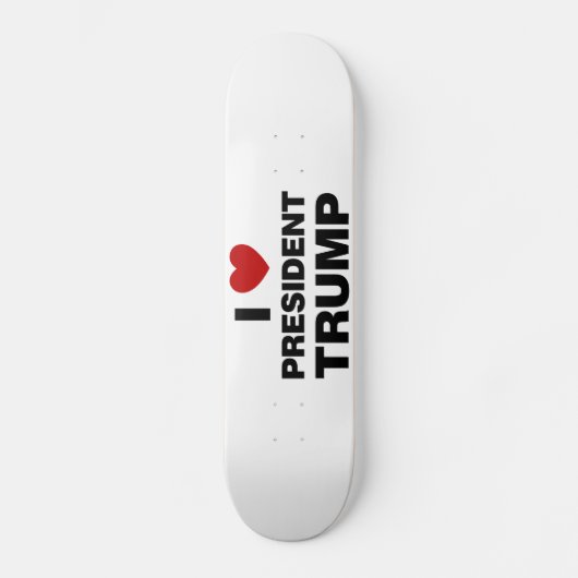 I Liebe Präsident Trump Herz Skateboard (Vorderseite)
