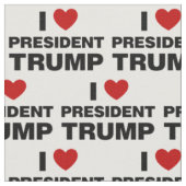 I Liebe Präsident Trump Herz Stoff (Nahaufnahme)