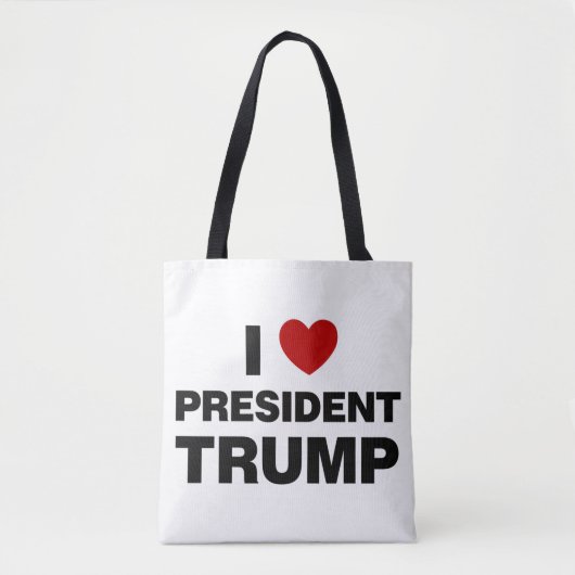 I Liebe Präsident Trump Herz Tasche (Vorderseite)