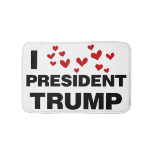 I Liebe Präsident Trump hört Badematte
