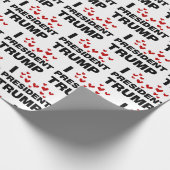 I Liebe Präsident Trump hört das Papier zum Umschn Geschenkpapier (Ecke)