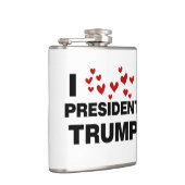 I Liebe Präsident Trump hört Flachmann (Rechts)