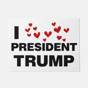 I Liebe Präsident Trump hört Fußmatte