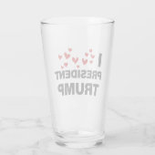 I Liebe Präsident Trump hört Glas (Rückseite)