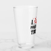I Liebe Präsident Trump hört Glas (Rechts)