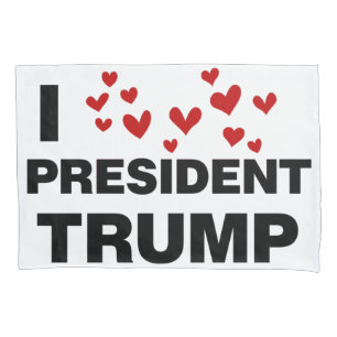 I Liebe Präsident Trump hört Kissenbezug