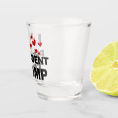 I Liebe Präsident Trump hört Schnapsglas (Rechts)