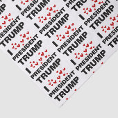 I Liebe Präsident Trump hört Seidenpapier (Ausschnitt)