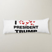 I Liebe Präsident Trump hört Seitenschläferkissen (Rückseite)